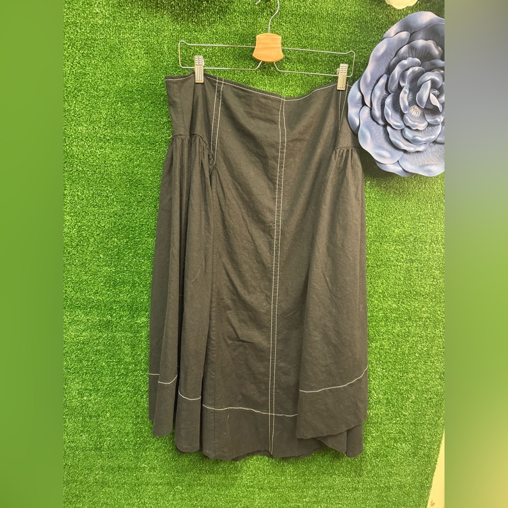 Anthropologie Black Knee Length Skirt Size XL Brand New